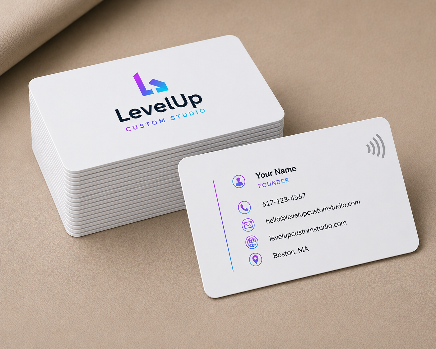 LevelUp NFC Color Printed Tap Card