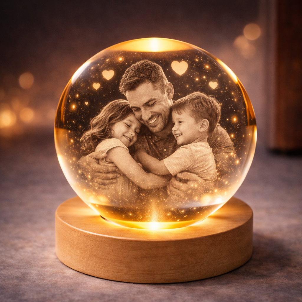 3D Crystal Photo Engraving – Personalized Keepsake Gift