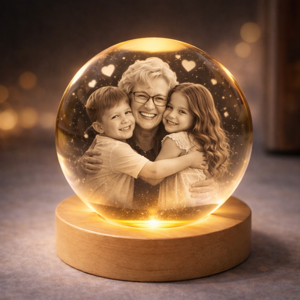 3D Crystal Photo Engraving – Personalized Keepsake Gift